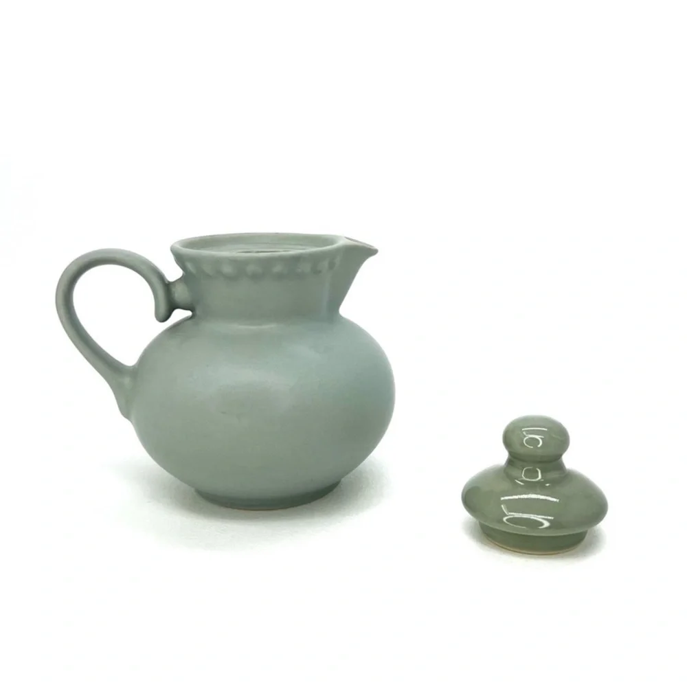 Vintage Dansk Rondure Creamer Pitcher Sage Green Made in Japan New NWT